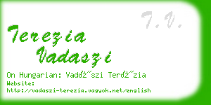 terezia vadaszi business card